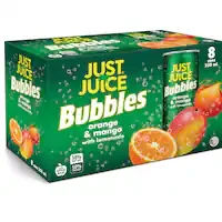 just juice bubbles fruit drink orange mango