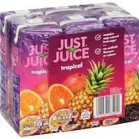 just juice fruit juice tropical 250ml each