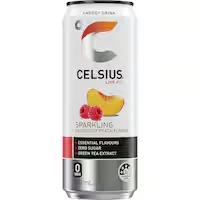 celsius live fit energy drink sparkling raspberry peach