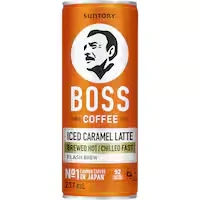 boss iced coffee caramel latte