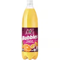 just juice bubbles soft drink tropical with lemonade