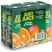 just juice fruit juice orange & mango 250ml