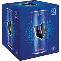 v blue energy drink