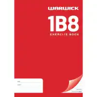 warwick exercise book 1b8 a4