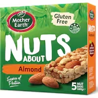 mother earth nuts about muesli bars almond
