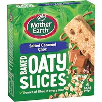 mother earth oaty slices oat bars salted caramel