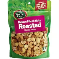 mother earth mixed nuts deluxe roasted lightly salted