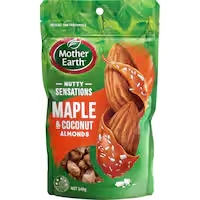 mother earth almonds nutty sensation maple coconut