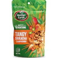 mother earth cashews nutty sensation spicy sriracha