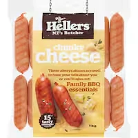 hellers sausages precooked chunky cheese