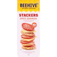 beehive cheese snack stackers & spicy chorizo
