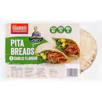 giannis pita bread small white garlic