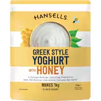 hansells thick & creamy yoghurt base greek & honey