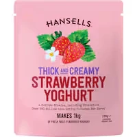 hansells thick & creamy yoghurt base strawberry