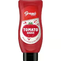 greggs upside down tomato sauce