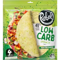 rebel bakehouse wraps low carb spinach