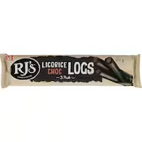 rjs licorice chocolate logs 3pack