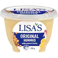 lisas hummus plain