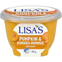 lisas hummus pumpkin & kumara