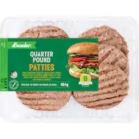 leader patties quarter pound