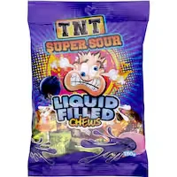 tnt super sour sweets liquid filled chews