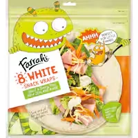 farrah's wraps premium white snack