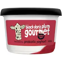 the collective gourmet probiotic yoghurt tub black doris plum