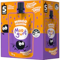 moogurt suckies kids probiotic yoghurt pouches mango passion