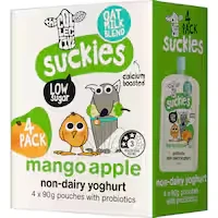 the collective suckies yoghurt 4pk mango apple oat blend