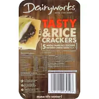 dairyworks cheese snack crackers & tasty