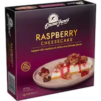 emma janes cheesecake raspberry & white chocolate