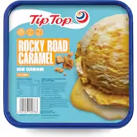 tip top ice cream rocky road caramel