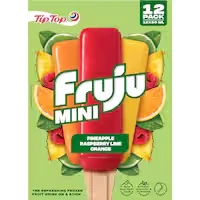 tip top fruju mini ice blocks pineapple, raspberry, orange