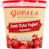 gopala greek style yoghurt tub strawberry