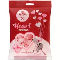 ma baker marshmallows heart mallows