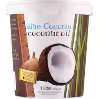 blue coconut coconut oil cooking oil