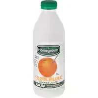 homegrown fruit juice orange 100% pure