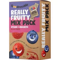 goodnessme really fruity fruit sticks & nuggets mix pack