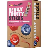 goodnessme really fruity fruit sticks strawberry & blueberry