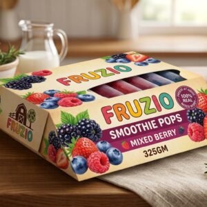 FRUZIO SMOOTHIE POPS MIXED BERRY 325GM